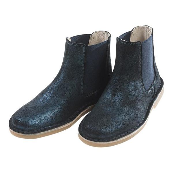 KIDS Bonton Child Leather Boots - Navy Blue KIDS Bonton Child Leather Boots - Navy Blue