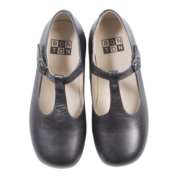 KIDS Bonton Child Salome Ballerina Shoes - Grey KIDS Bonton Child Salome Ballerina Shoes - Grey