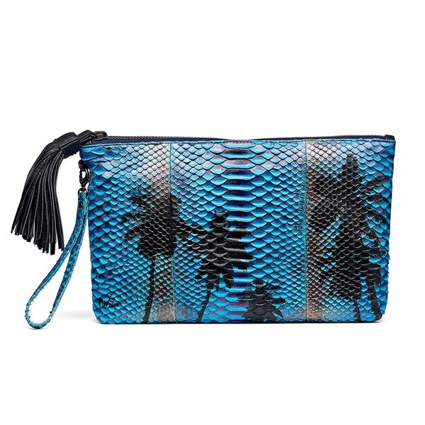 Claris Virot Andy Clutch - Palm Blue