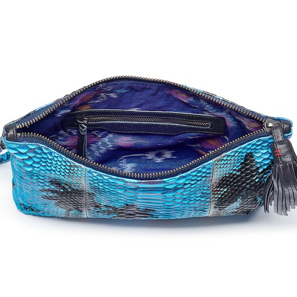 Claris Virot Andy Clutch - Palm Blue