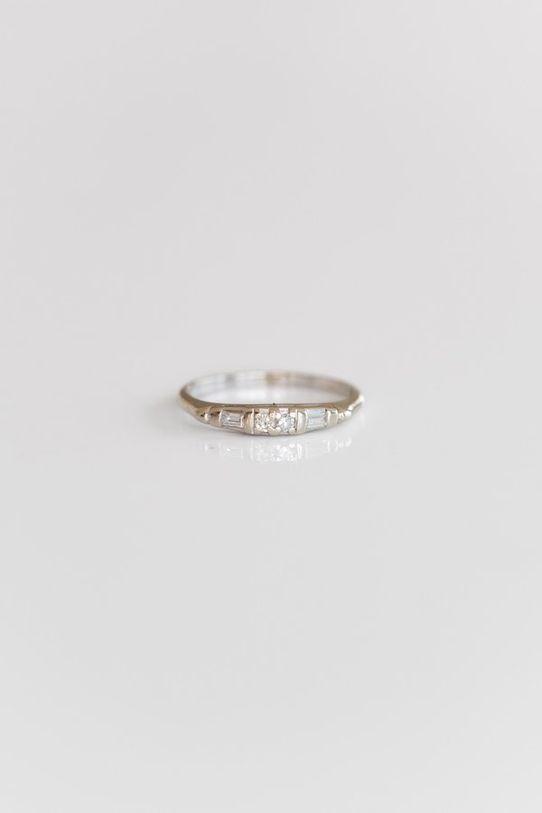 Vintage Diamond Band - 14k White Gold Vintage Diamond Band - 14k White Gold