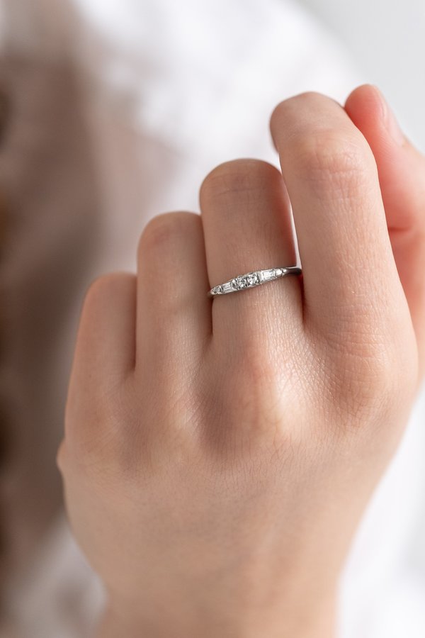 Vintage Diamond Band - 14k White Gold Vintage Diamond Band - 14k White Gold