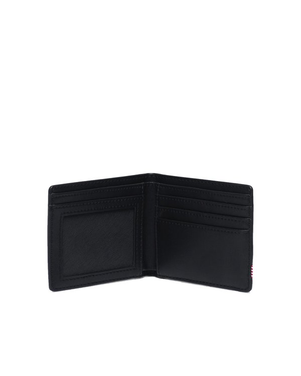 HERSCHEL SUPPLY CO Hank Wallet - Black Leather LR HERSCHEL SUPPLY CO Hank Wallet - Black Leather LR