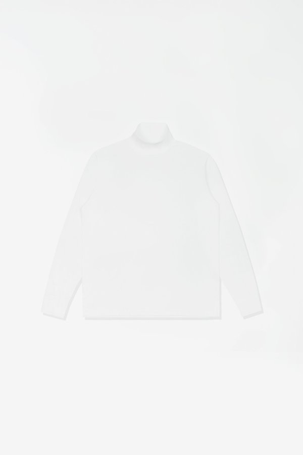 Lady White Co. Jersey turtleneck - white Lady White Co. Jersey turtleneck - white