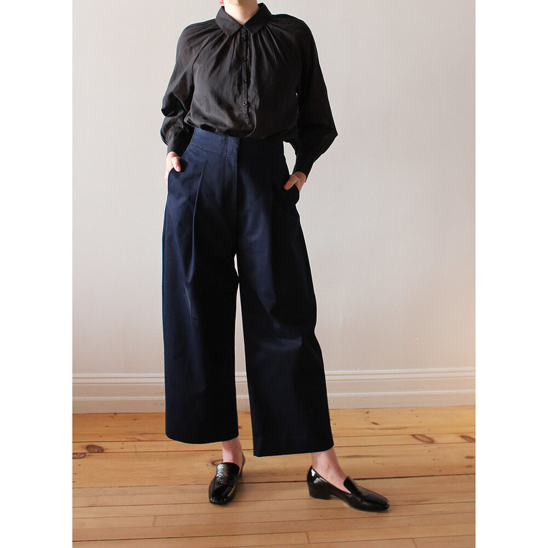 Studio Nicholson Dordoni Pant - Dark Navy | Garmentory