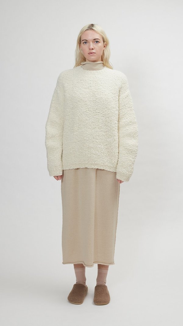 Lauren Manoogian Astrakhan Pullover - Raw White Lauren Manoogian Astrakhan Pullover - Raw White