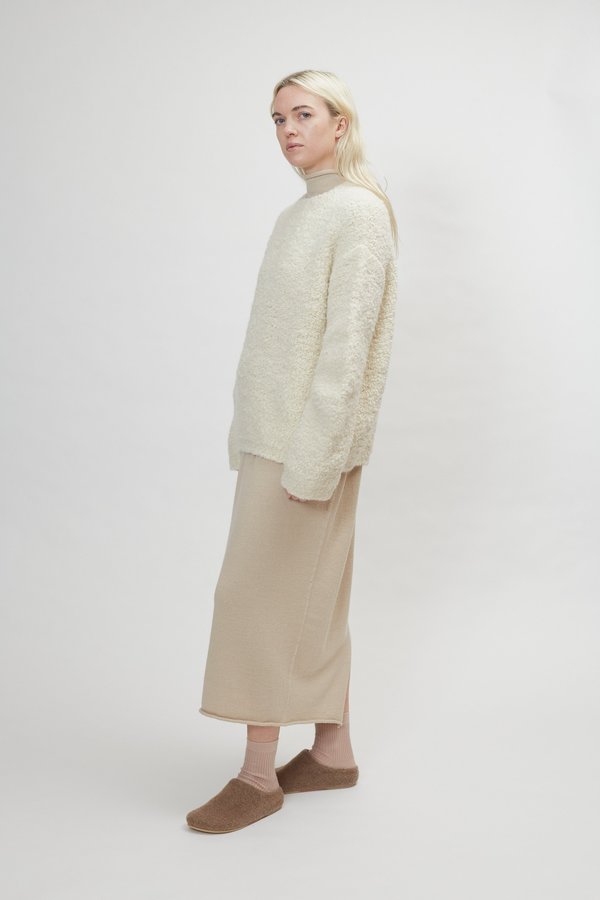 Lauren Manoogian Astrakhan Pullover - Raw White Lauren Manoogian Astrakhan Pullover - Raw White
