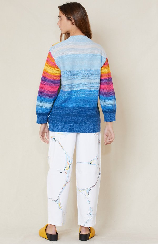 STELLA MCCARTNEY Crew Neck Jumper Intarsia sweater - 8490 MULTICOLOR STELLA MCCARTNEY Crew Neck Jumper Intarsia sweater - 8490 MULTICOLOR