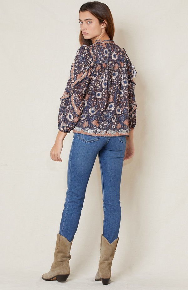 Ulla Johnson Manet Blouse - OBSIDIAN Ulla Johnson Manet Blouse - OBSIDIAN