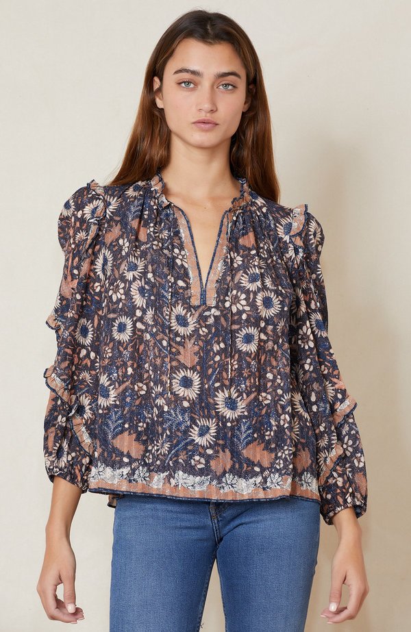 Ulla Johnson Manet Blouse - OBSIDIAN Ulla Johnson Manet Blouse - OBSIDIAN