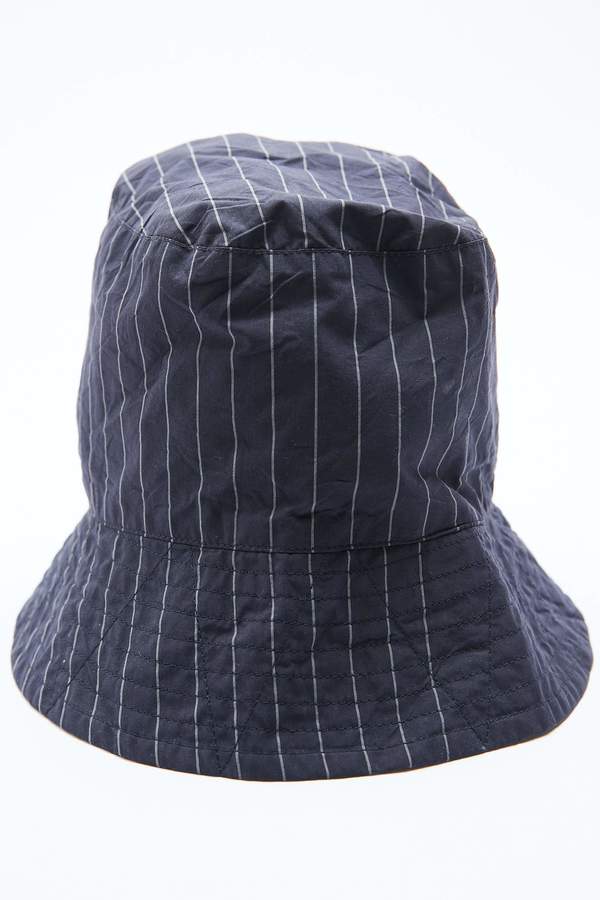 Engineered Garments Bucket Hat - Dk. Navy Nyco Gangster Stripe Engineered Garments Bucket Hat - Dk. Navy Nyco Gangster Stripe