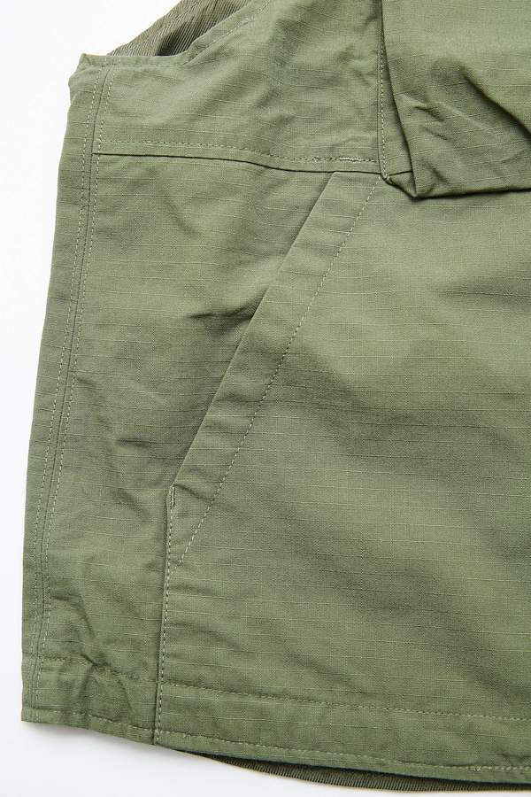 Engineered Garments Cover Vest - Olive Cotton Ripstop Engineered Garments Cover Vest - Olive Cotton Ripstop