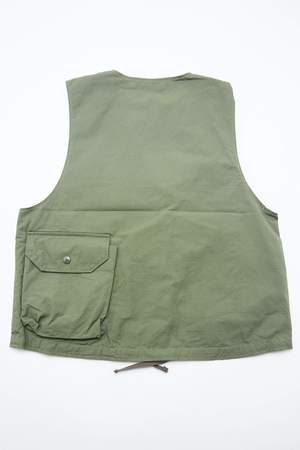 Engineered Garments Cover Vest - Olive Cotton Ripstop Engineered Garments Cover Vest - Olive Cotton Ripstop