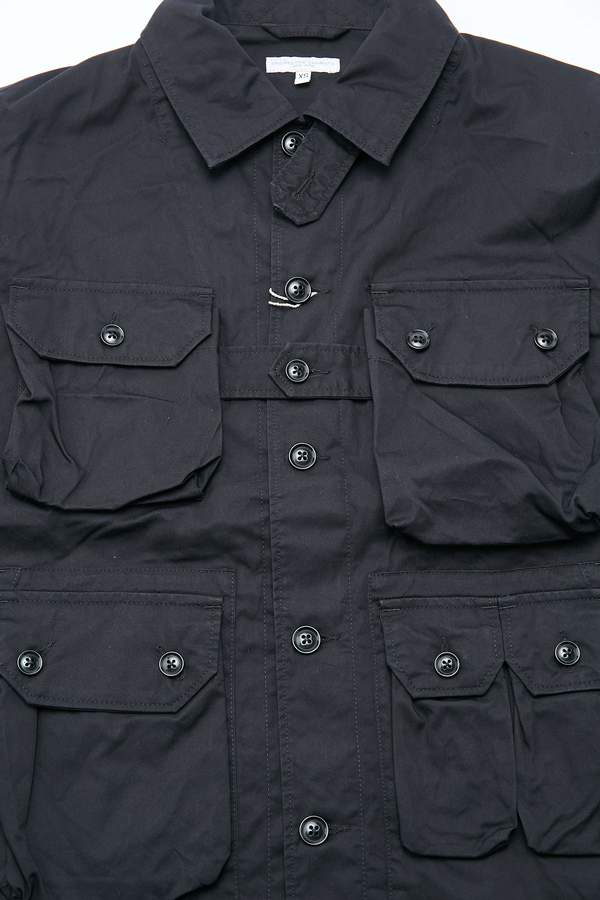 Engineered Garments Explorer Shirt Jacket - Black High Count Twill Engineered Garments Explorer Shirt Jacket - Black High Count Twill