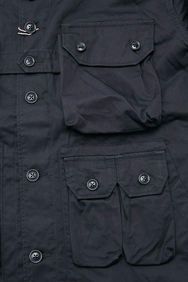 Engineered Garments Explorer Shirt Jacket - Black High Count Twill Engineered Garments Explorer Shirt Jacket - Black High Count Twill