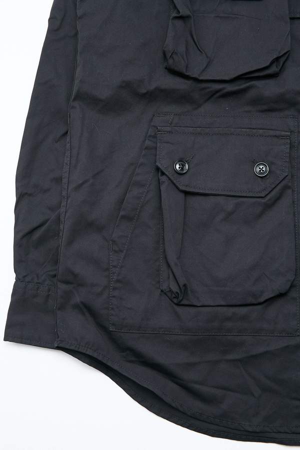 Engineered Garments Explorer Shirt Jacket - Black High Count Twill Engineered Garments Explorer Shirt Jacket - Black High Count Twill