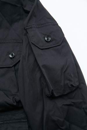 Engineered Garments Explorer Shirt Jacket - Black High Count Twill Engineered Garments Explorer Shirt Jacket - Black High Count Twill
