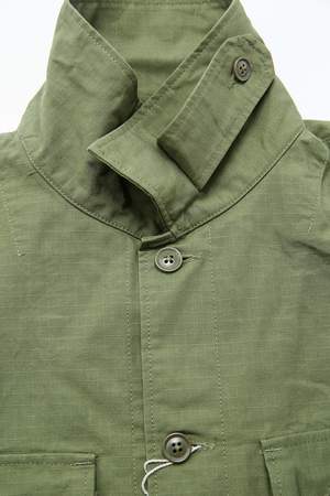 Engineered Garments Explorer Shirt Jacket - Olive Cotton Ripstop Engineered Garments Explorer Shirt Jacket - Olive Cotton Ripstop