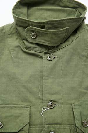Engineered Garments Explorer Shirt Jacket - Olive Cotton Ripstop Engineered Garments Explorer Shirt Jacket - Olive Cotton Ripstop