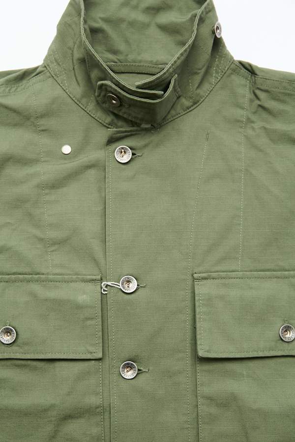 Engineered Garments M43/2 Shirt Jacket - Olive Cotton Ripstop Engineered Garments M43/2 Shirt Jacket - Olive Cotton Ripstop