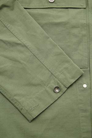 Engineered Garments M43/2 Shirt Jacket - Olive Cotton Ripstop Engineered Garments M43/2 Shirt Jacket - Olive Cotton Ripstop