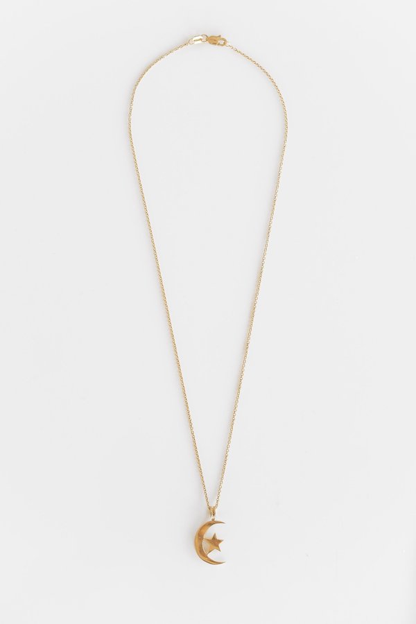 Vintage MOON AND STAR PENDANT - 14K yellow gold Vintage MOON AND STAR PENDANT - 14K yellow gold
