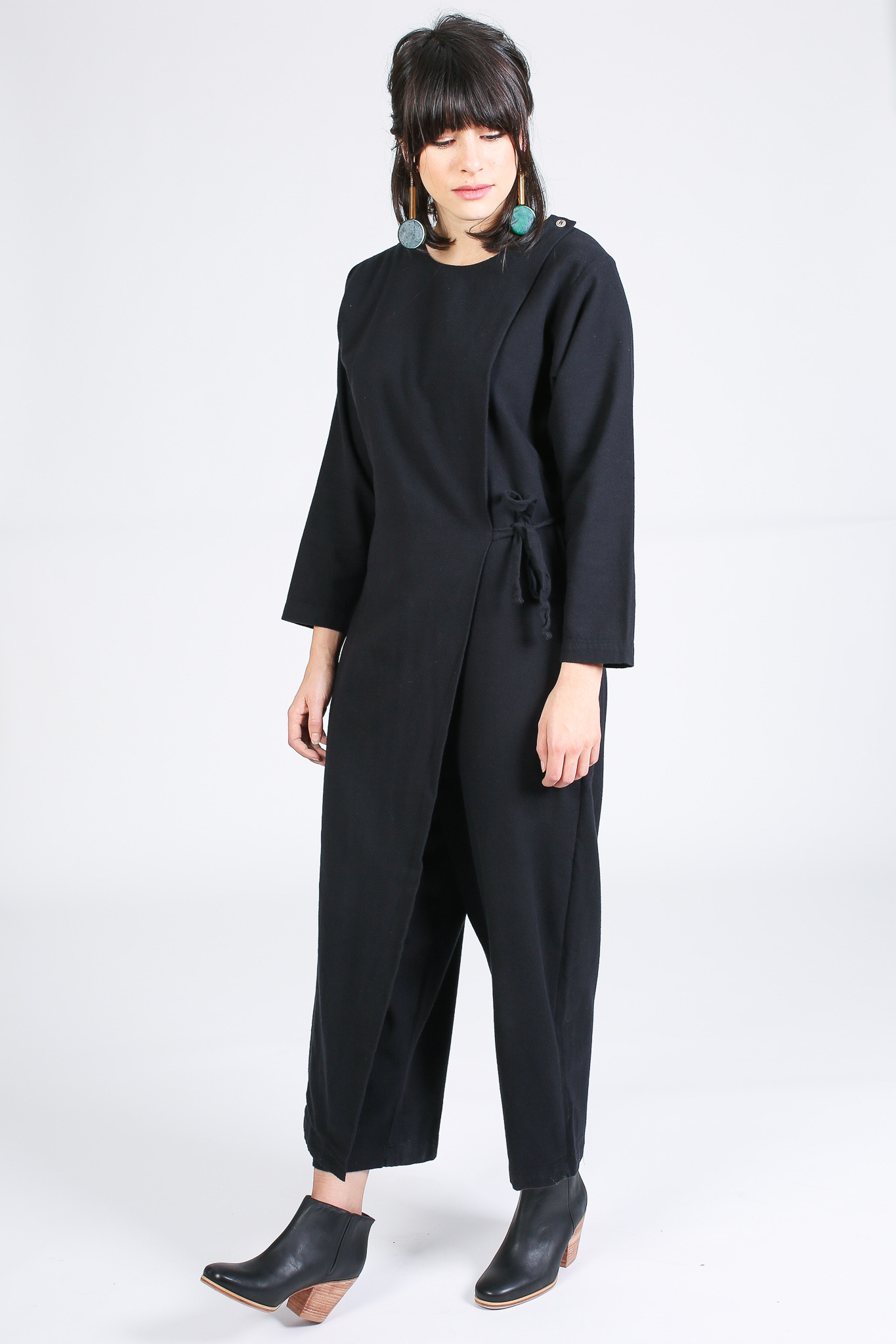 Black Crane Folding Jumper in Black Garmentory