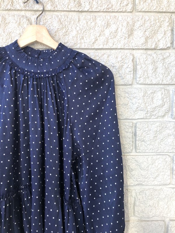 Apiece Apart YASO FLIT MINI DRESS - POLKA DOT Apiece Apart YASO FLIT MINI DRESS - POLKA DOT