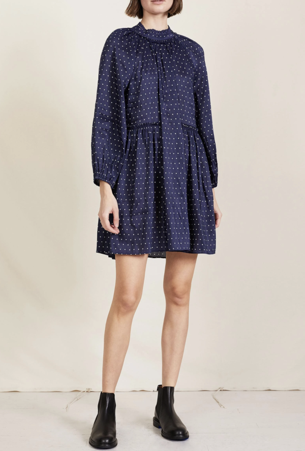 Apiece Apart YASO FLIT MINI DRESS - POLKA DOT Apiece Apart YASO FLIT MINI DRESS - POLKA DOT