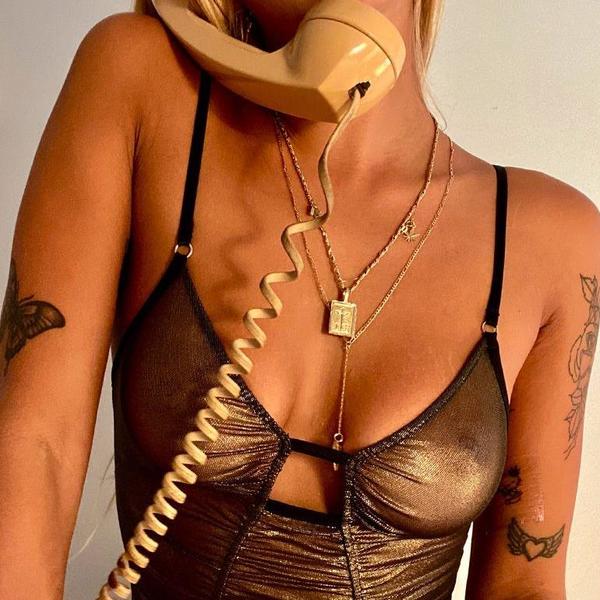 Only Hearts Mermaid Mesh Pinup Bodysuit - Gold Only Hearts Mermaid Mesh Pinup Bodysuit - Gold