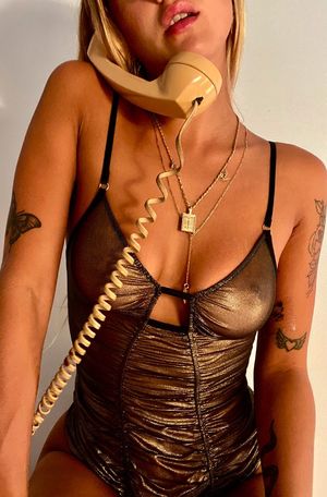 Only Hearts Mermaid Mesh Pinup Bodysuit - Gold Only Hearts Mermaid Mesh Pinup Bodysuit - Gold