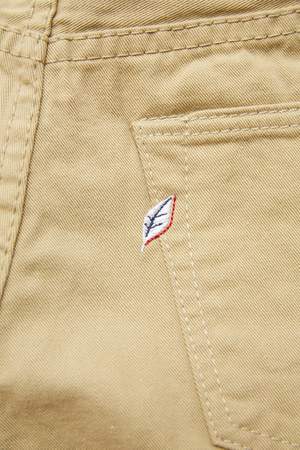 Pure Blue Japan 1150 Men's Woven 12oz Selvedge Twill Relaxed Tapered with One Wash Chino - Beige Pure Blue Japan 1150 Men's Woven 12oz Selvedge Twill Relaxed Tapered with One Wash Chino - Beige