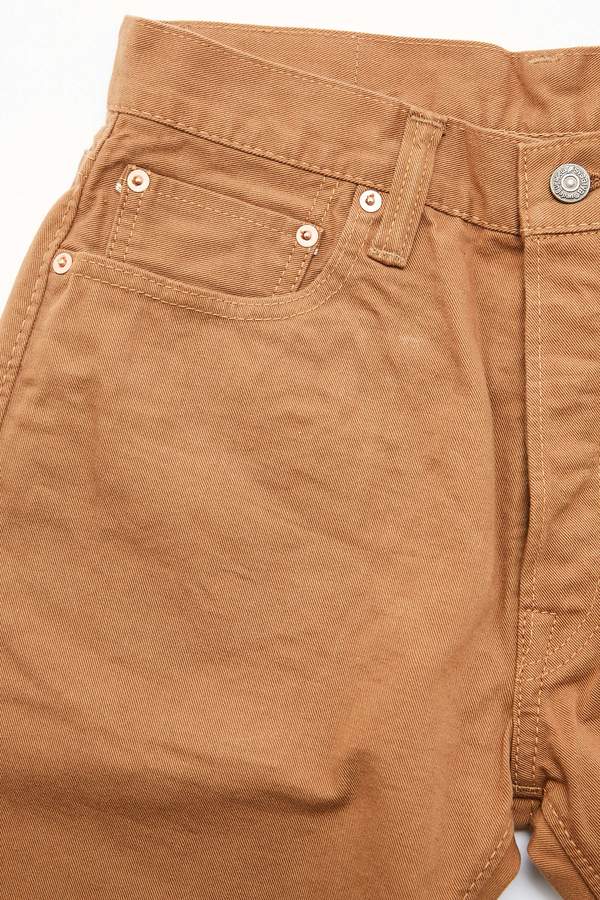 Pure Blue Japan 1150 Men's Woven 12oz Selvedge Twill Relaxed Tapered with One Wash Chino - Camel Pure Blue Japan 1150 Men's Woven 12oz Selvedge Twill Relaxed Tapered with One Wash Chino - Camel