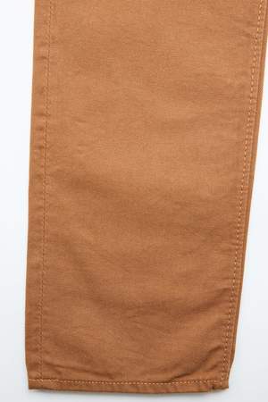 Pure Blue Japan 1150 Men's Woven 12oz Selvedge Twill Relaxed Tapered with One Wash Chino - Camel Pure Blue Japan 1150 Men's Woven 12oz Selvedge Twill Relaxed Tapered with One Wash Chino - Camel