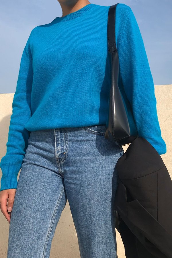 W A N T S Bright Wool Jumper - Blue W A N T S Bright Wool Jumper - Blue