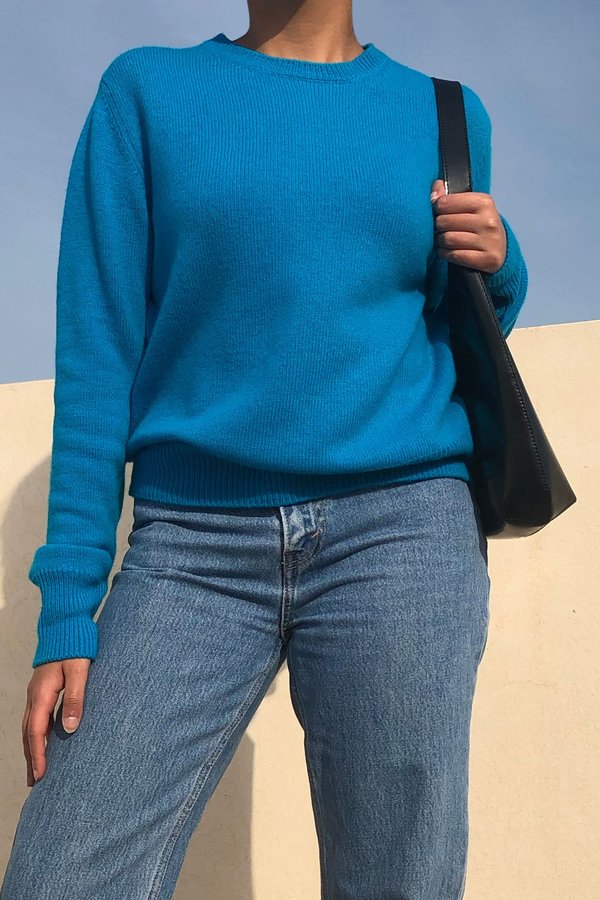 W A N T S Bright Wool Jumper - Blue W A N T S Bright Wool Jumper - Blue
