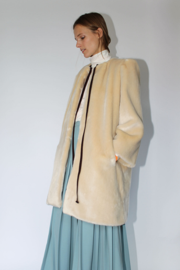 Mr. Larkin Ida Faux Fur Jacket - natural