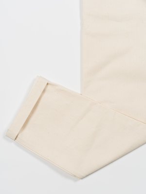 archie Standard Cotton Herringbone Pant - Natural archie Standard Cotton Herringbone Pant - Natural