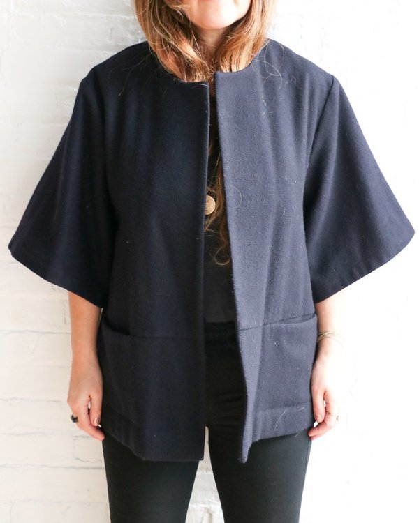 Wolcott : Takemoto Wool Layering Coat, Size S Wolcott : Takemoto Wool Layering Coat, Size S
