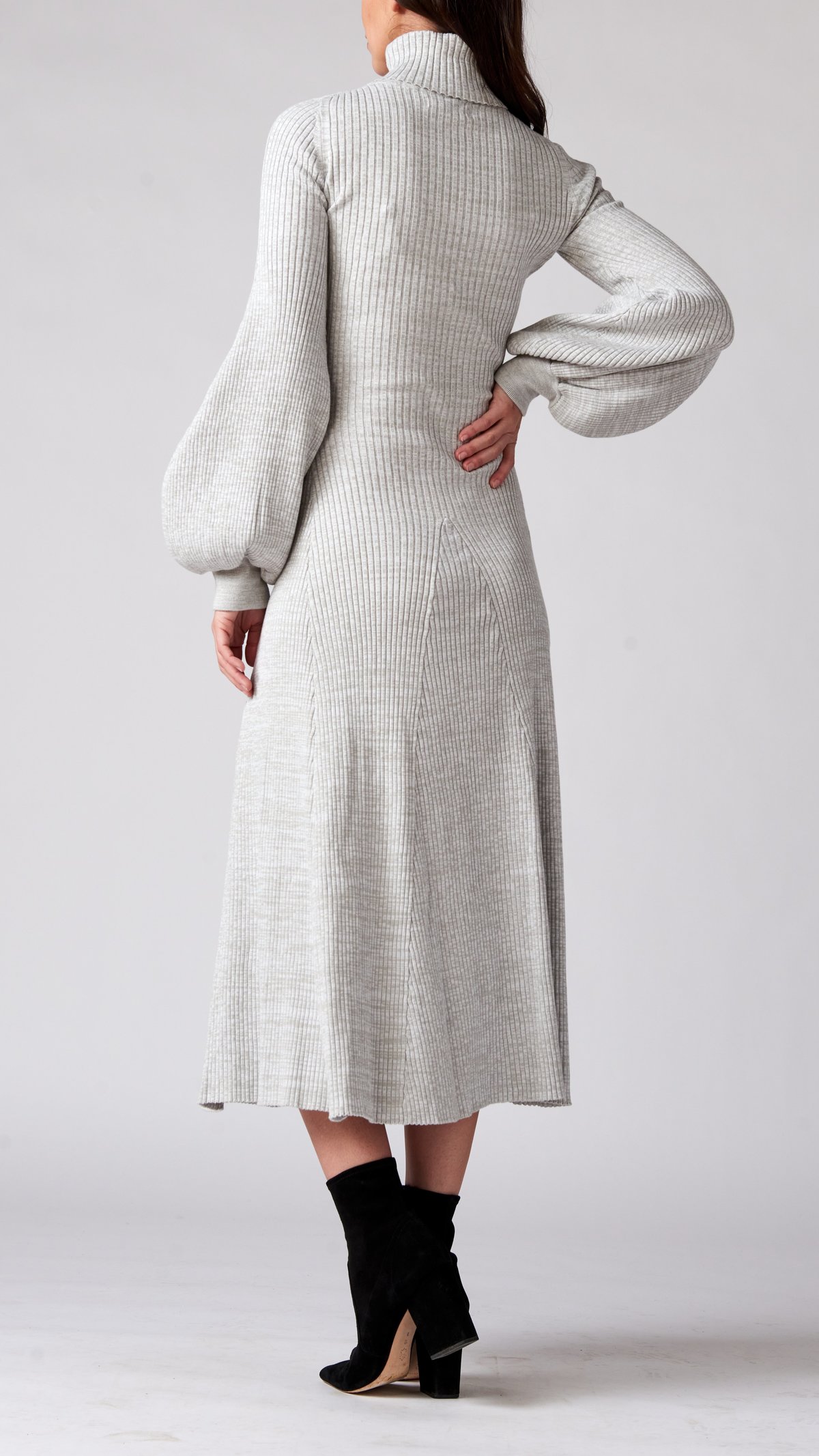 amalia knit dress HIGH SPORT Amalia Halterneck Jacquard-knit Midi Dress - Women - Black Dresses