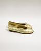 [Pre-loved] Chanel Metallic Leather Ballet Flats - Gold - Thumbnail 1