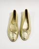 [Pre-loved] Chanel Metallic Leather Ballet Flats - Gold - Thumbnail 2