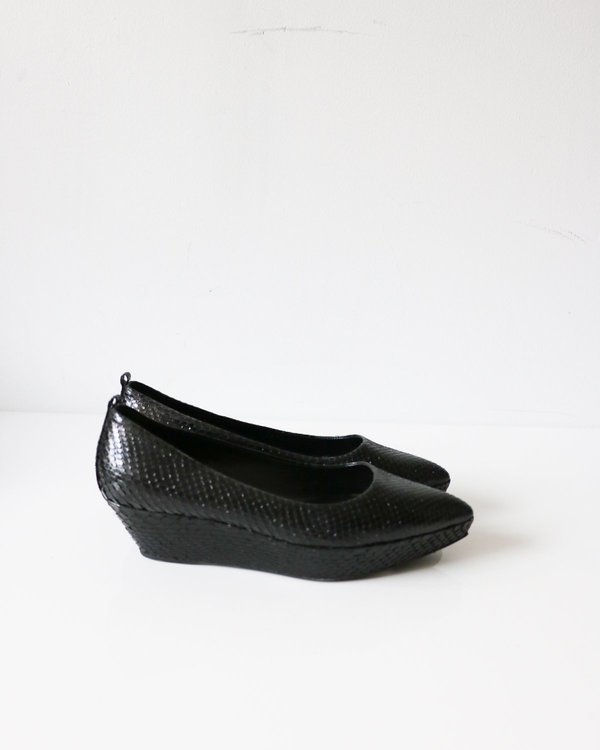 Jil Sander Snakeskin Wedges, Size 37.5 Jil Sander Snakeskin Wedges, Size 37.5