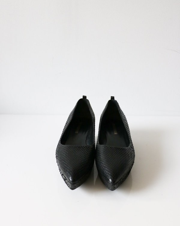 Jil Sander Snakeskin Wedges, Size 37.5 Jil Sander Snakeskin Wedges, Size 37.5