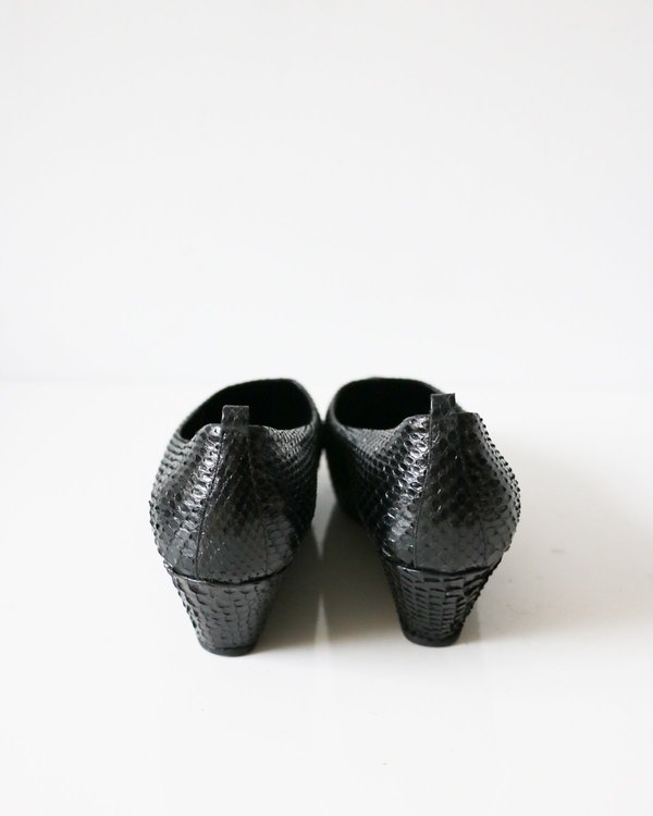 Jil Sander Snakeskin Wedges, Size 37.5 Jil Sander Snakeskin Wedges, Size 37.5
