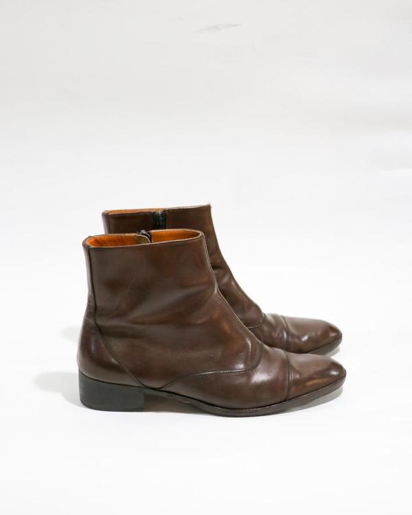 Salvatore Ferragamo Leather Ankle Boots, Size 37 Salvatore Ferragamo Leather Ankle Boots, Size 37