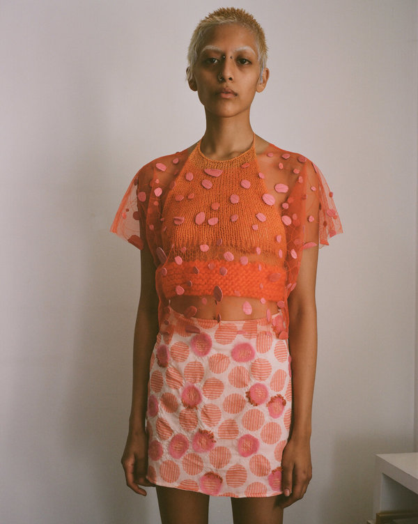 Sydney Pimbley Dolly Mix Skirt - Coral Sydney Pimbley Dolly Mix Skirt - Coral