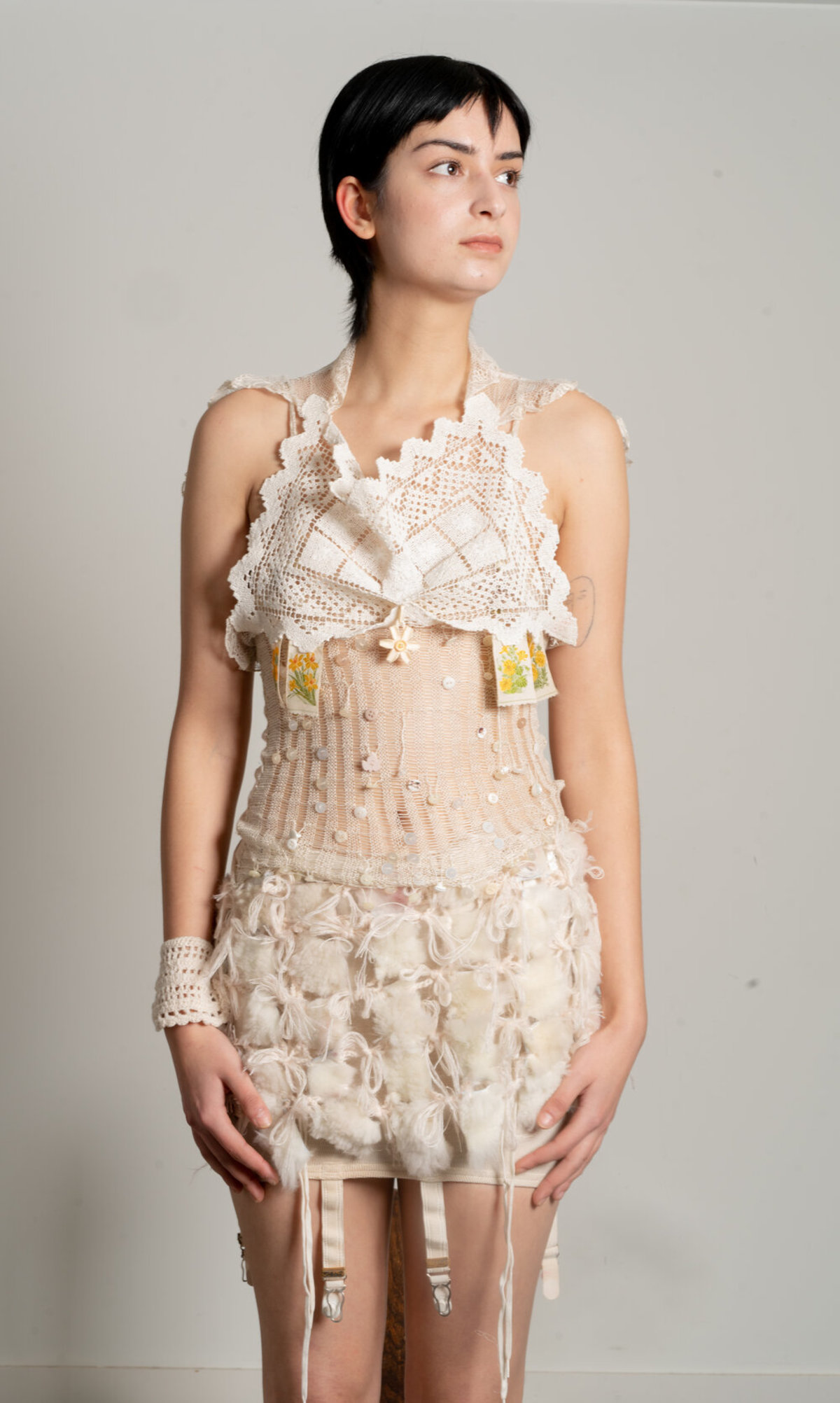 Sydney Pimbley Shearling Skirt - Image 2 of 3