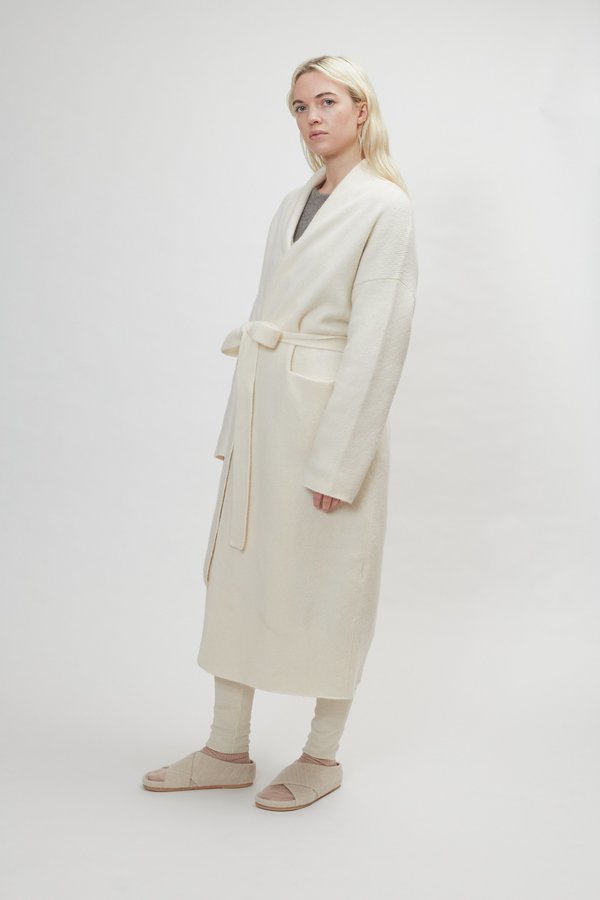 Lauren Manoogian Cashmere New Robe Coat - White Lauren Manoogian Cashmere New Robe Coat - White
