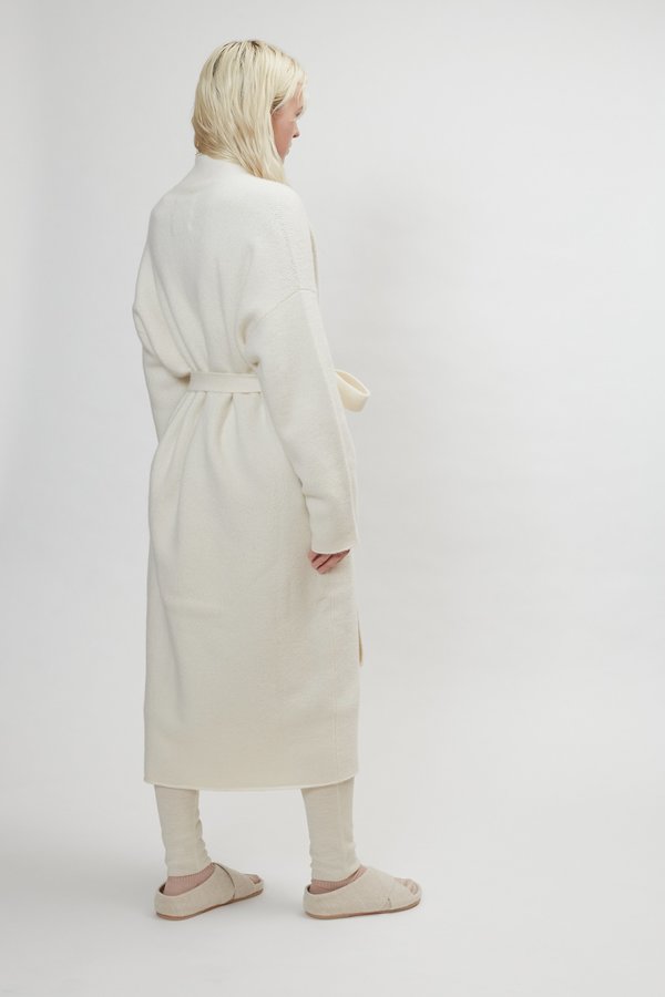 Lauren Manoogian Cashmere New Robe Coat - White Lauren Manoogian Cashmere New Robe Coat - White